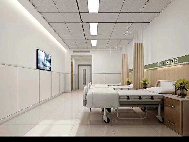 OEM Hospital Application of Precoated Solid Color And Wood Grain Board
