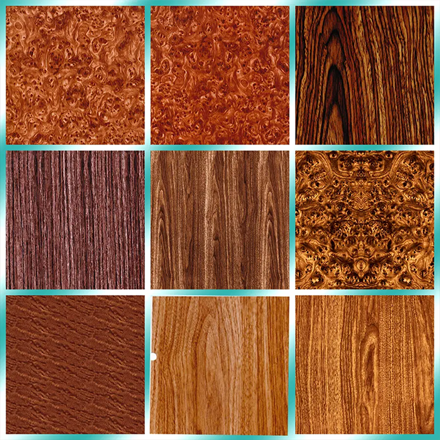 Transfer printing wood grain pre coated board with various imitation wood patterns, formaldehyde free, A1 level fireproof